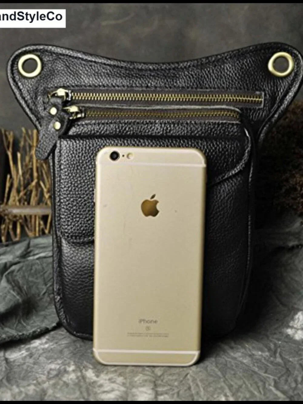 Genuine Leather Waist Hip Bum Pack Drop Leg Bag Hiking Messenger